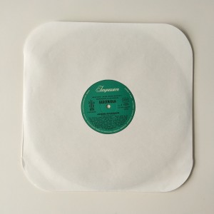 12 Witboek LP Record Sleeve 33 RPM Ronde hoeken met gat