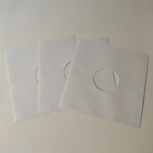 12 LP-binnenmouwen uit wit papier voor 33 toeren vinylplaten