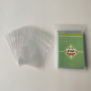 Kristalheldere standaard Euro-formaat kaarthoes 59x92 mm bordspel kaartsleeves